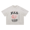 Vintage Washed Distressed Boxy Oversized T-Shirt